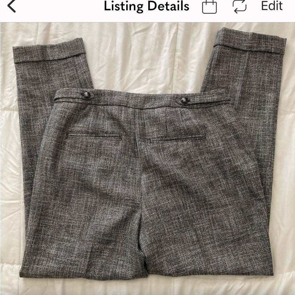 Gray ankle dress pants
